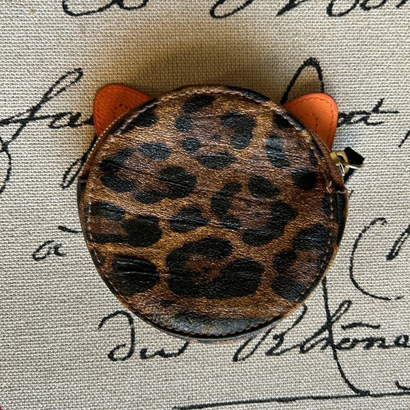 Leopard print fox coin purse - Picture 2 of 2